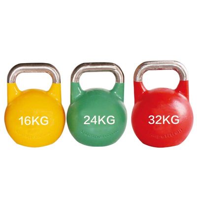 استیل وزن بدنسازی بدنسازی Kettlebell Rubber Coated Colored Colored 52kg Training Crossfit
